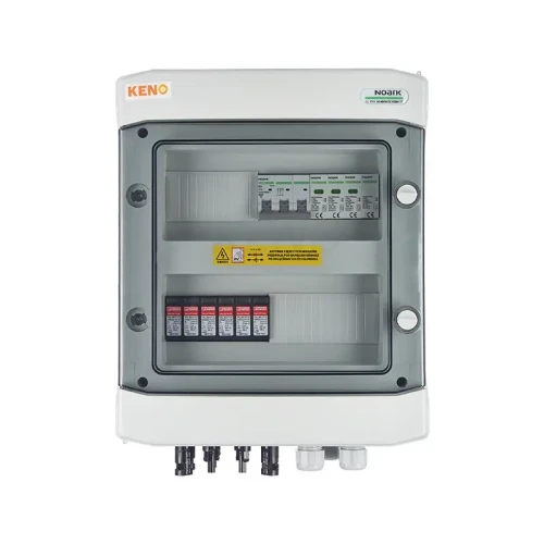 Anschlusskasten mit DC + AC Überspannungsableiter, 1000V Typ 1+2, 2 x PV Kette, 2 x MPPT // ogr. AC Typ 1+2, 20A 3-F Typ SH-214 DCAC GPV-409-03