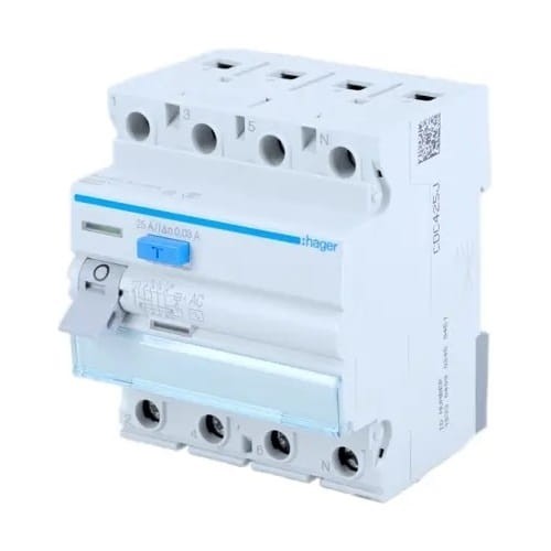 Fehlerstrom-Schutzschalter 4P 40A 30mA AC Typ CDC440J HAGER GPV-401-36