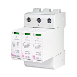 ETI Überspannungsableiter PV DC Typ 1+2 (Klasse B+C) 1100V 3-polig 20kA 3,8kV