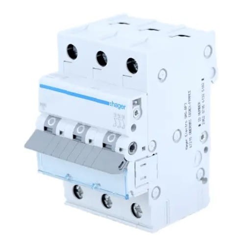 Überstrom-Schutzschalter C 20A 3P 6kA MCN320E HAGER GPV-401-52