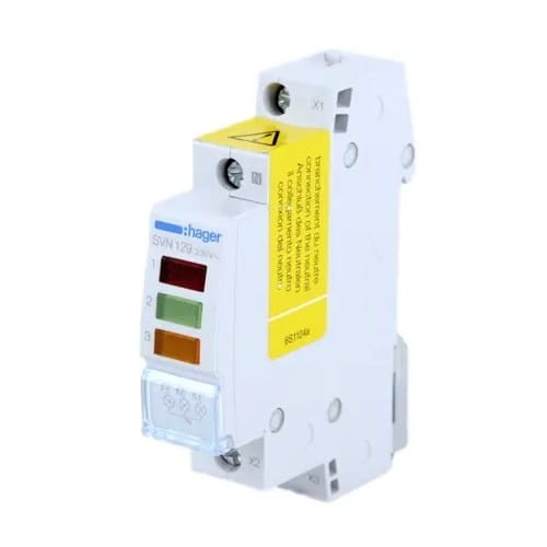 LED-Signalleuchte dreifach rot grün und orange SVN129 HAGER GPV-401-58