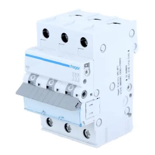 Überstrom-Schutzschalter C 16A 3P 6kA MCN316E HAGER GPV-401-61