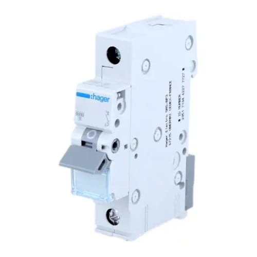 Überstrom-Schutzschalter B 6A 1P 6kA MBN106E HAGER GPV-401-65