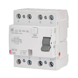 Fehlerstrom-Schutzschalter 4P 40A 30mA AC Typ EFI6-P4 AC 40/0.03 002061652 ETI