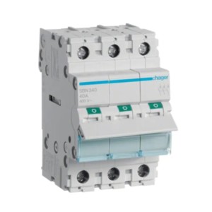 3-Phasen-Lasttrennschalter 3P 40A 400V AC SBN340 Hager