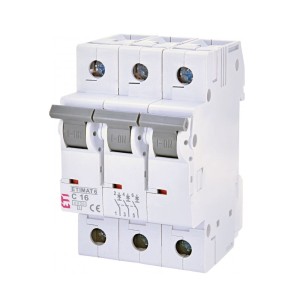 Überstrom-Schutzschalter C 16A 3P 6kA ETIMAT6 002145516 ETI