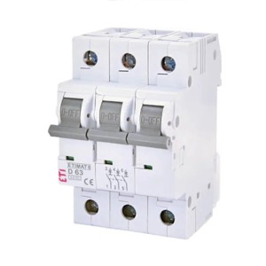 Überstrom-Schutzschalter B 25A 3P 6kA ETIMAT6 002115518 ETI