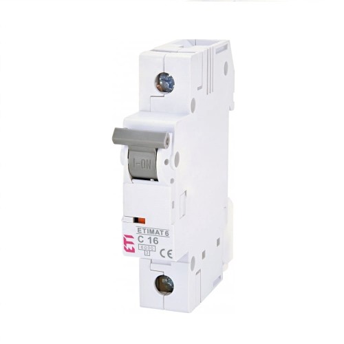 Überstrom-Schutzschalter C 16A 1P 6kA ETIMAT6 002141516 ETI GPV-401-147
