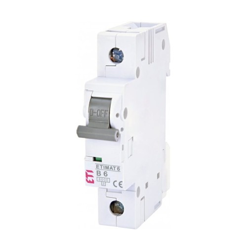 Überstrom-Schutzschalter B 6A 1P 6kA ETIMAT6 002111512 ETI GPV-401-160