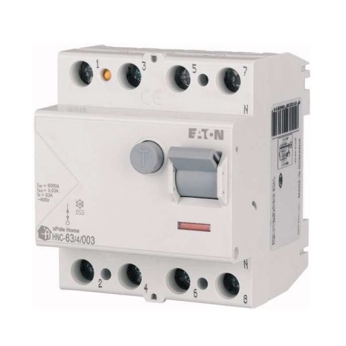Fehlerstrom-Schutzschalter 4P 63A 6kA 30mA typ AC HNC-63/4/003 xPole Home 194695 EATON GPV-401-165