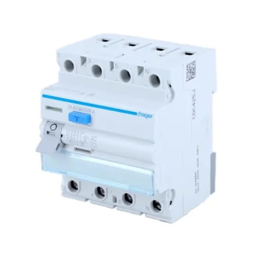 Fehlerstrom-Schutzschalter 3P+N 40A 30mA Typ A CDA440J HAGER GPV-401-171
