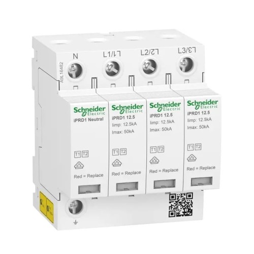 Überspannungsableiter Typ 1+2 (B+C) 3P+N 12,5kA 1,5kV iPRD1-12.5r-T12-3N A9L16482 SCHNEIDER ELECTRIC GPV-401-176