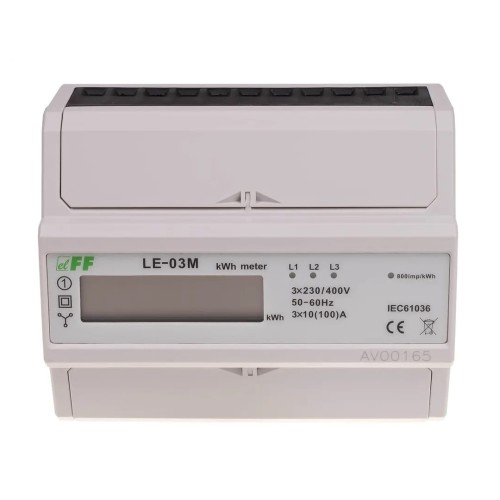 F&F FILIPOWSKI 3-Phasen-Stromzähler 100A LE-03M GPV-401-215