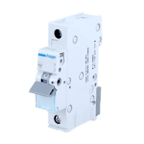 Hager Überstrom-Schutzschalter C 2A 1P 6kA GPV-401-231