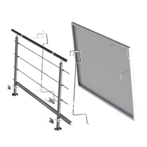 Photovoltaik-Montagesatz für Balkongeländer Modell Balus 1 GPV-200-01