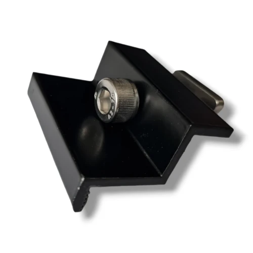 Endklemme 35mm mit Schraube und Einsatz - Schwarz lackiert PV-03-25