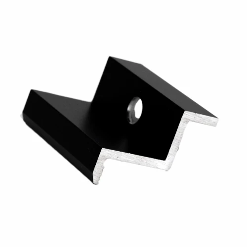 Endklemme - M8 Loch - Aluminium 6060 - H32 Eloxiert PV-03-04