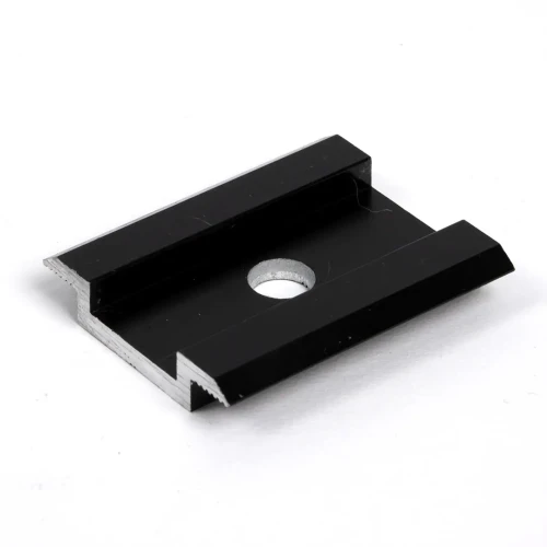 Zentralklemme - Loch M8 - Aluminium 6060 - H8 Eloxiert PV-04-04