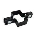 Zwischenhalterung für Zaunelemente 40x60 schwarz GPV-700-02