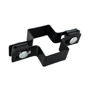Zwischenschelle für Zaunpaneele 40x60 mm schwarz
