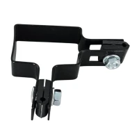 Eckwinkelhalter für Zaunpaneele 40x60 mm schwarz