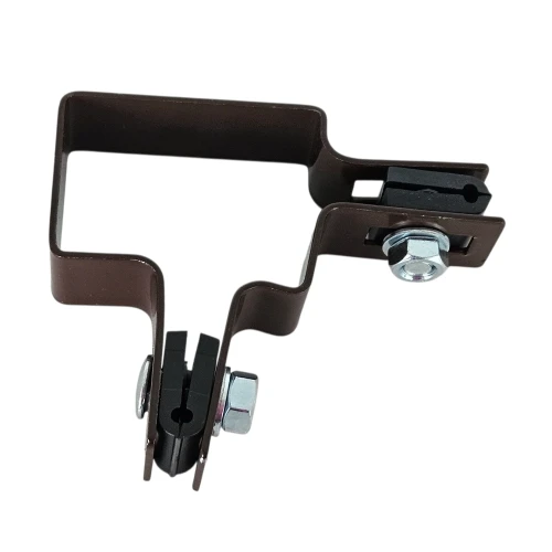 Eckschelle für Zaunpaneele 40x60 braun GPV-700-10