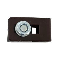 Universalschelle Halterung Verbinder für Zaunpaneele braun