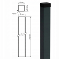 Zaunpfosten 80x80x2 mm, Länge 2,4 m, anthrazitgrau RAL 7016 GPV-700-73 (3)