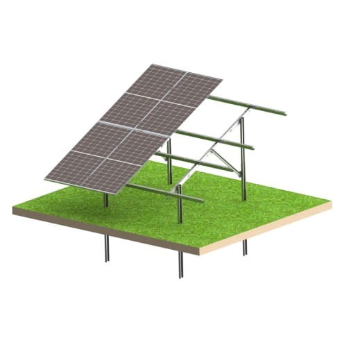 Solar KIT N2V Light – Bodenmontage-PV-Konstruktion für 8 Module GPV-N2V-L8 (1)