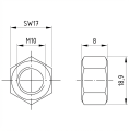 Sechskantmutter M10 DIN 934 A4-80 000-064 (2)