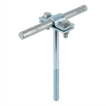 Einschraubbarer Drahthalter h=12cm galvanisch verzinkt 000-150 (1)