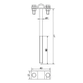 Einschraubbarer Drahthalter h=12cm galvanisch verzinkt 000-150 (2)