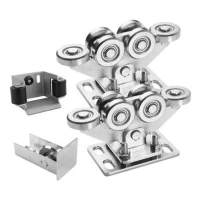 Laufwagen-Paket 80 (6-rollig) + Zubehör KIT für freitragende Schiebetore