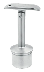 Gelenk-Handlaufstütze geklebt fi 42,4 mm, Zapfen fi 14 mm, H80, AISI 304, Satin, System 42,4 mm (24 Stk.)