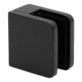Punkthalter für Glas 45x45x26 mm, schwarz, Glas 6-10,76 mm, Zamak, flaches System, lackiert 000-286 (1)