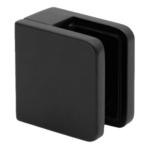 Punkthalter für Glas 45x45x26 mm, schwarz, Glas 6-10,76 mm, Zamak, flaches System, lackiert
