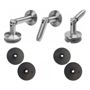 Glasvordach-System M10 3-teiliger Abspanner fi 10 mm Glas 8-17,52 mm AISI 304 Satin