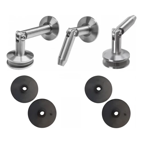 Glasvordach-System M10 3-teiliger Abspanner fi 10 mm Glas 8-17,52 mm AISI 304 Satin 000-261 (1)