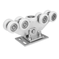 Laufwagen 80 9-rollig aus Kunststoff für Schiebetor