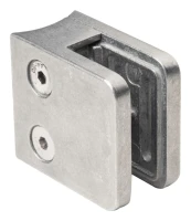 Glashalter 45x45x26 mm Glas 6-10,76 mm Zamak System 42,4 mm roh