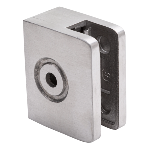 Endhalter für Glas 60x50x28 mm Glas 8-10 mm, AISI 304 Satin flaches System