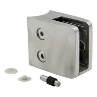 Glashalter 8-12,76 mm 52x52x32 mm Konsole und Pin AISI 304 System 42,4 mm Satine