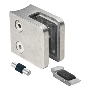 Glashalter 6-10,76 mm 45x45x26 mm Konsolen und Pin Zamak System 42,4 mm roh
