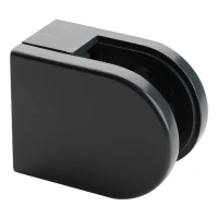 Glashalter 6-10,76 mm 50x40x26 mm Pin Zamak Flachsystem Anthrazit
