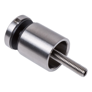 Punkthalter für Glas 8-17,52 mm fi 30/30 M8x80 AISI 304 flaches System Satine