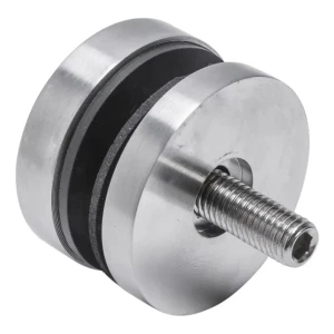 Punkthalter für Glas 8-17,52 mm fi 50/8/M8x45 AISI 304 flaches System Satin