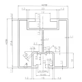 Aluminiumprofil für T-Bolzen 665cm 40x40 PV-01-14 (3)