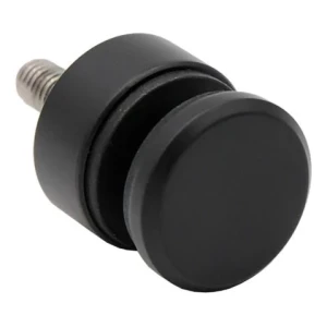 Punkthalter für Glas 6-12 mm fi 30/13/M8x40 AISI 304 flaches System schwarz