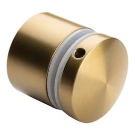 Punkthalter für Glas 8-21,52 mm ø 50/30/M10x40 AISI 304 Flachsystem gold
