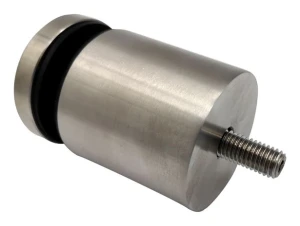 Punkthalter für Glas 8-17,52mm Ø 50/50/M10x90 AISI304 flaches System Satin